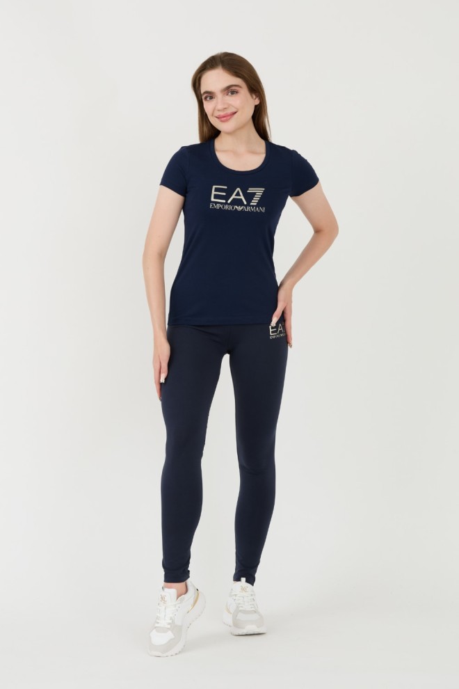 EA7 Navy blue t-shirt with silver logo