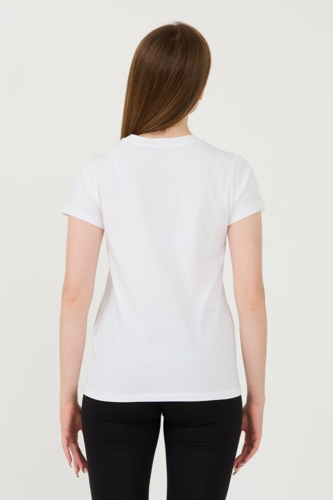 EMPORIO ARMANI White Uni Logo Printe t-shirt