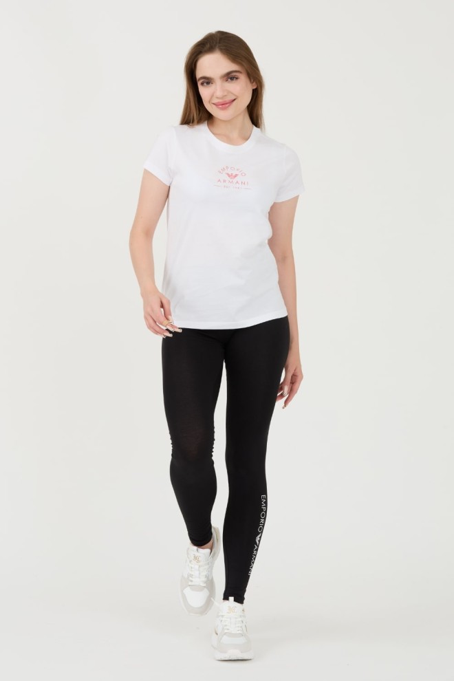 EMPORIO ARMANI Tricou alb pentru femei Uni Logo Printe