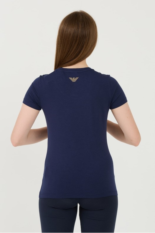 EA7 Navy blue t-shirt with...