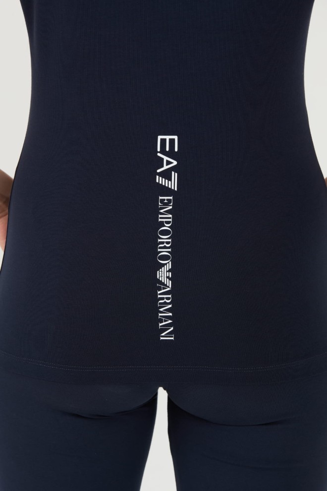 EA7 Granatowy t-shirt