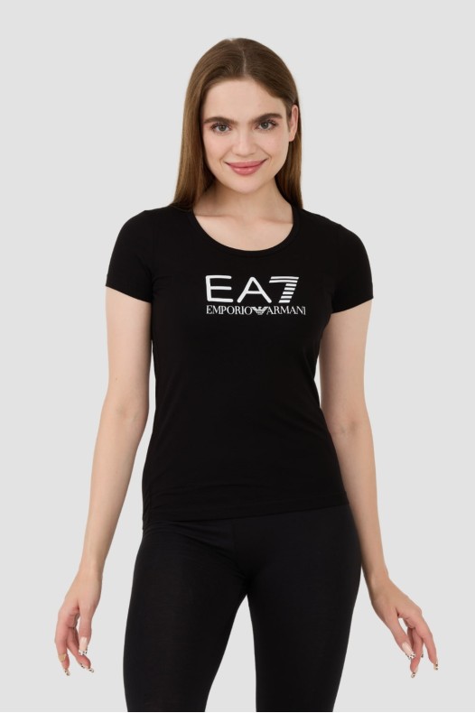 EA7 Tricou negru pentru femei