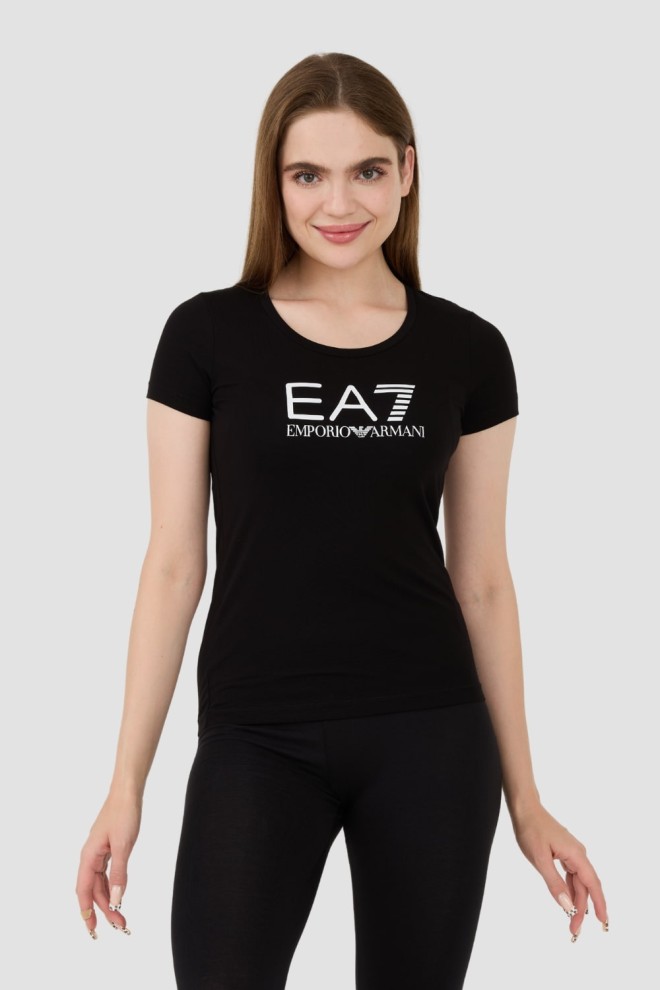 EA7 Tricou negru pentru femei