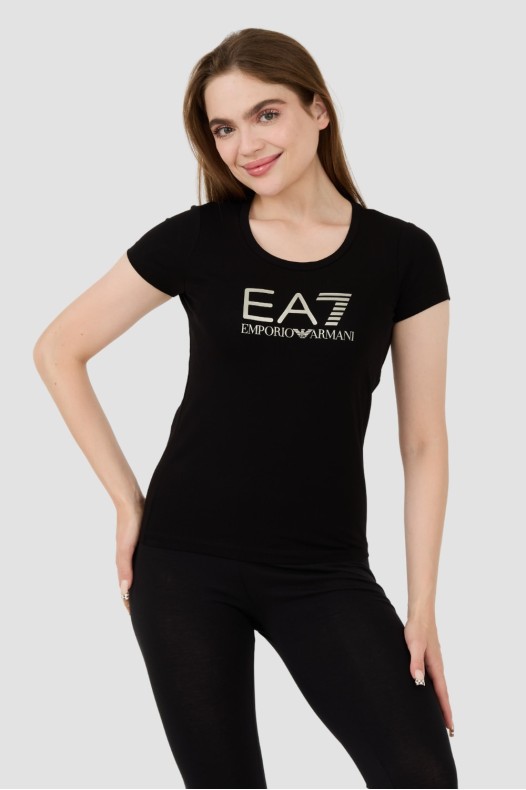 EA7 Black t-shirt with...