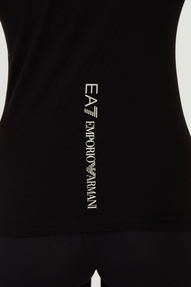 EA7 Black t-shirt with silver logo