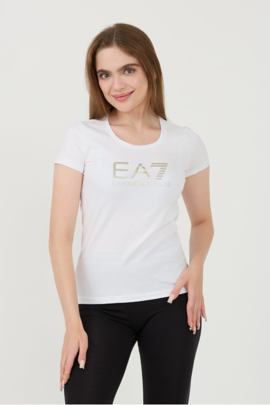 EA7 Biały t-shirt