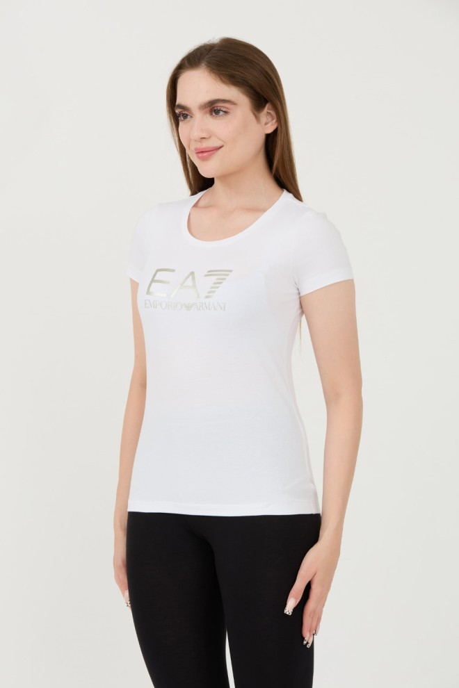 EA7 Biały t-shirt