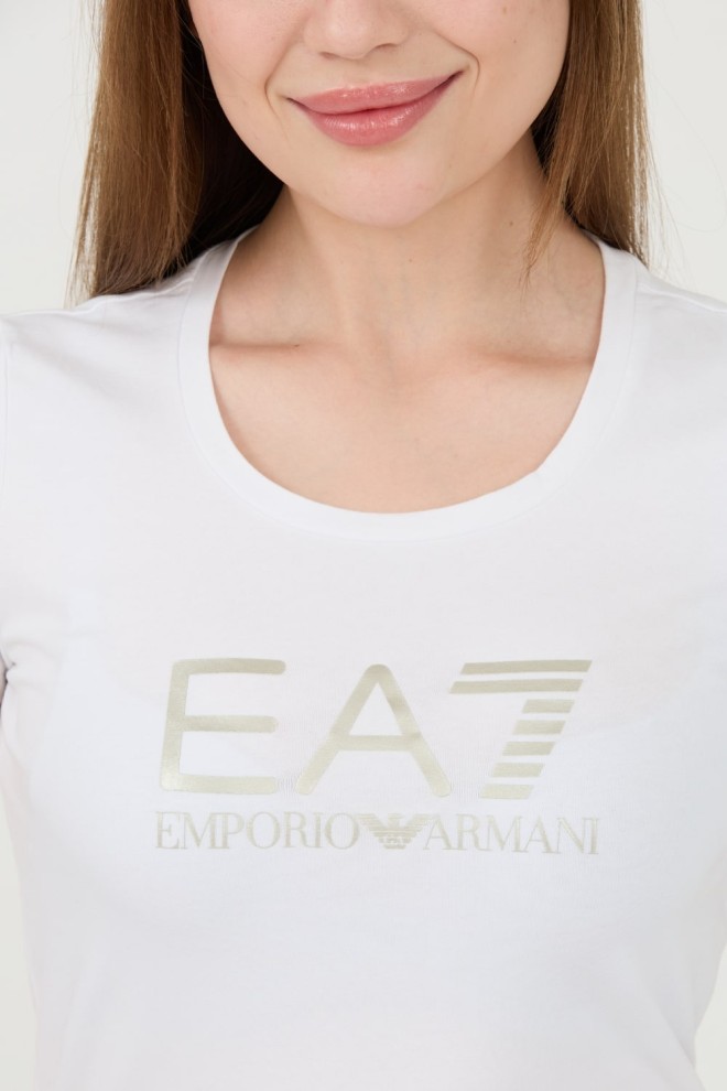 EA7 Biały t-shirt