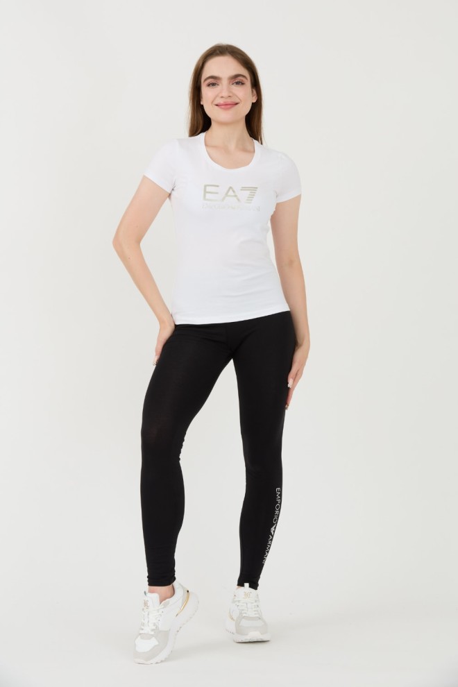 EA7 Black t-shirt with silver logo