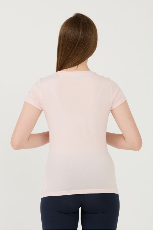 EA7 Tricou roz pentru femei