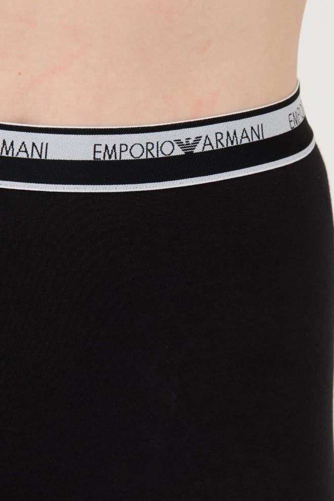 Легінси з логотипом EMPORIO ARMANI чорні стрейч