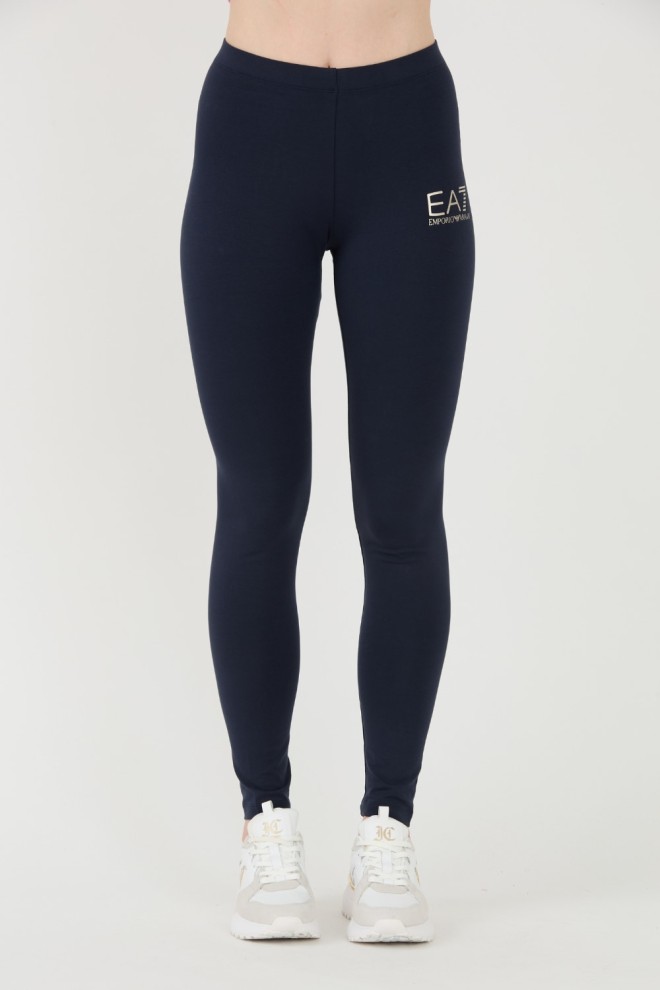 EA7 Navy blue leggings with small logo