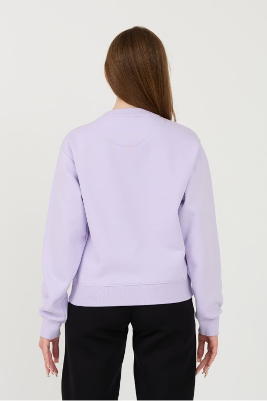 GUESS Lavender Icon Sweatshirt