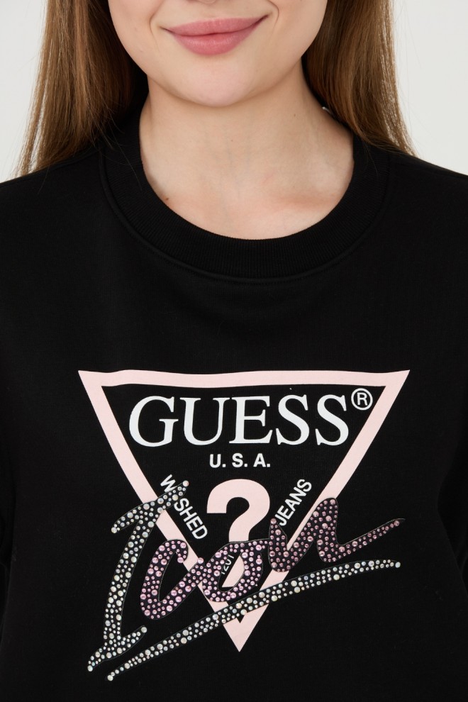 Світшот GUESS Black Icon