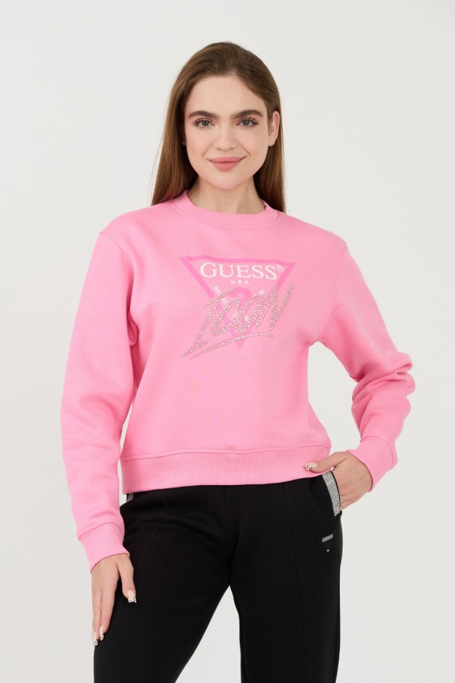 Світшот GUESS Pink Icon