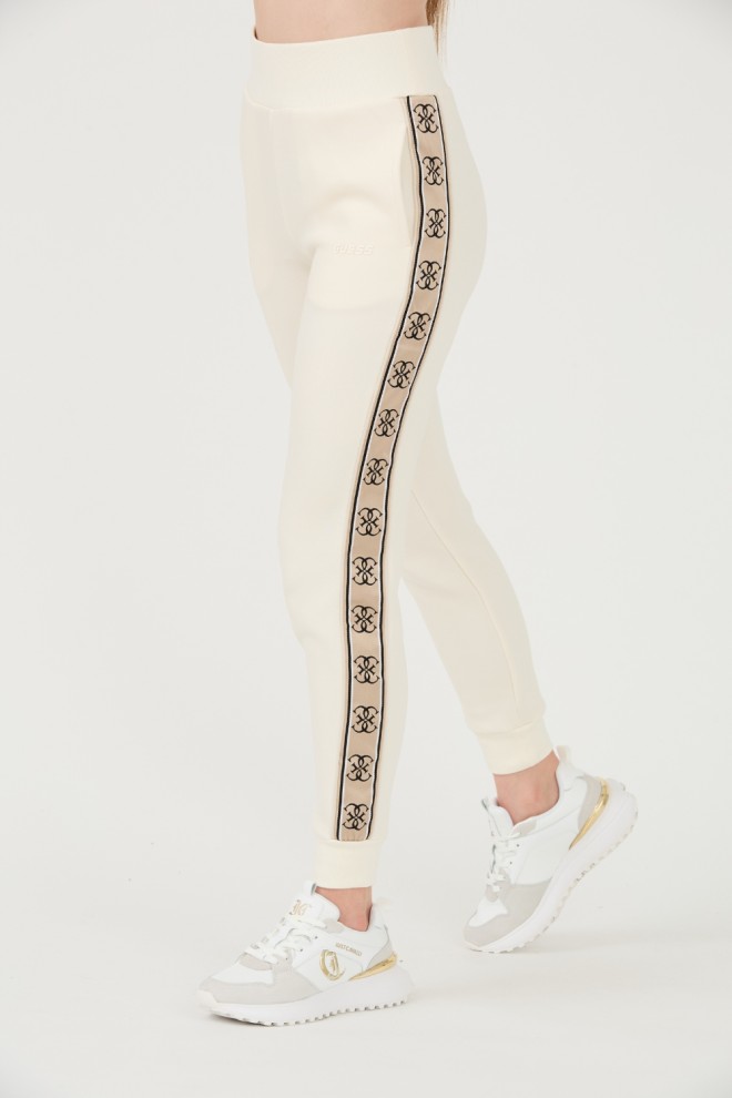 Pantaloni de trening pentru femei GUESS Beige Britney Jogger