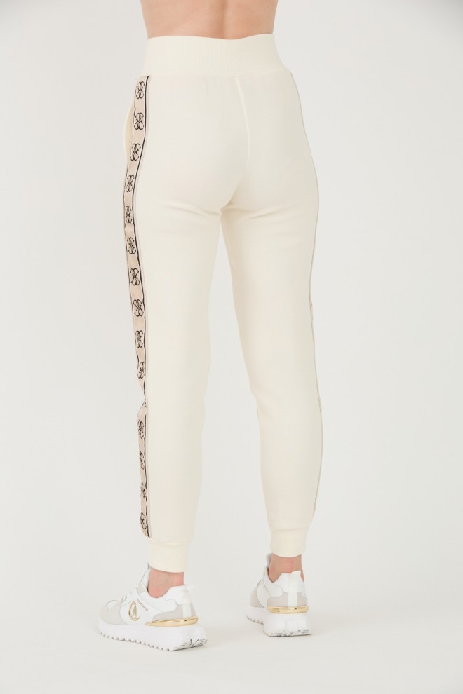 Pantaloni de trening pentru femei GUESS Beige Britney Jogger