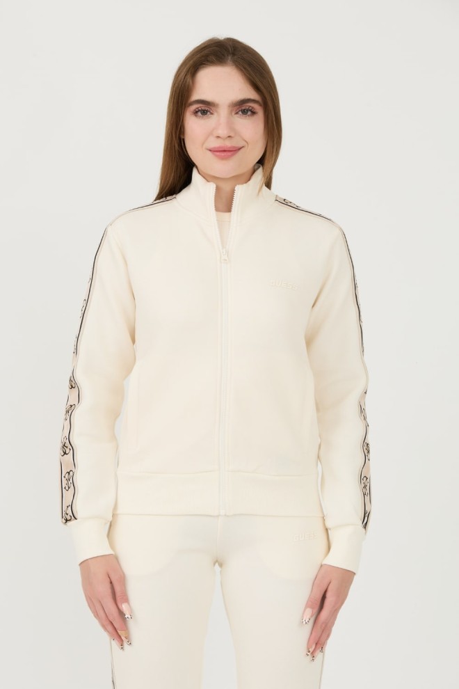 GUESS Beige Britney Full Zip Sweatshirt