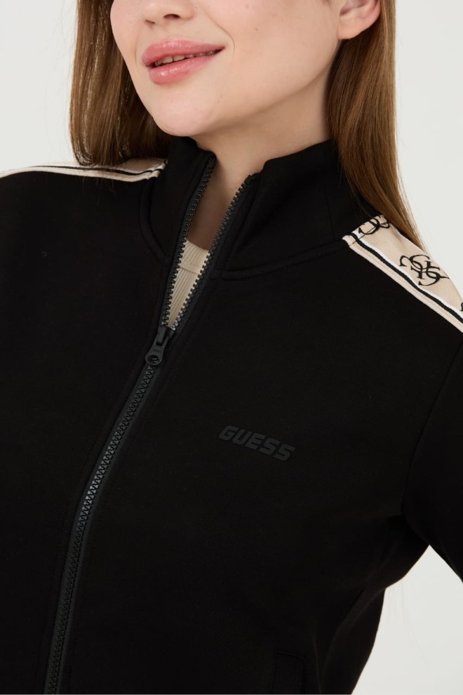 GUESS Black Britney Full Zip Sweatshirt