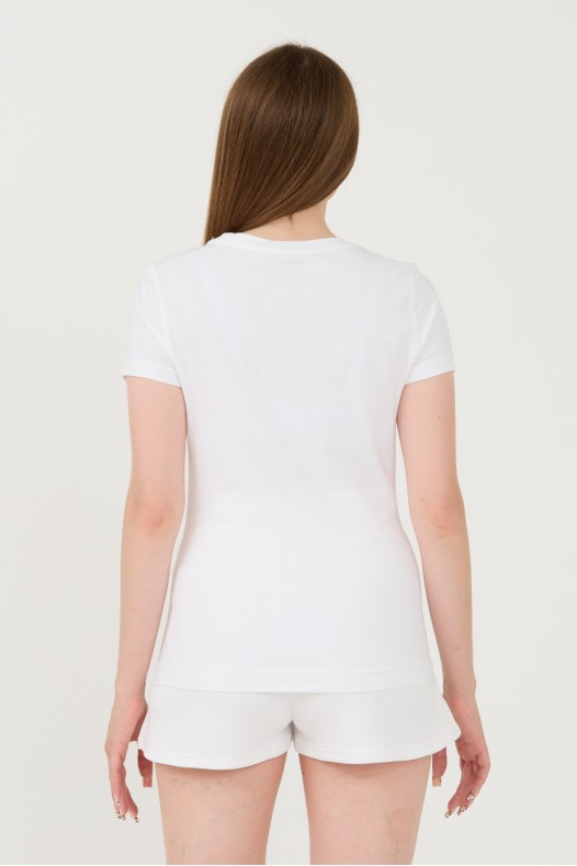 GUESS Tricou alb Script...