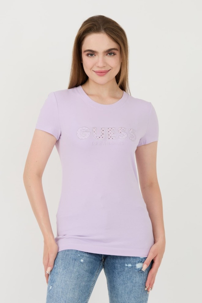 GUESS Lavender Sangallo Tee pentru femei