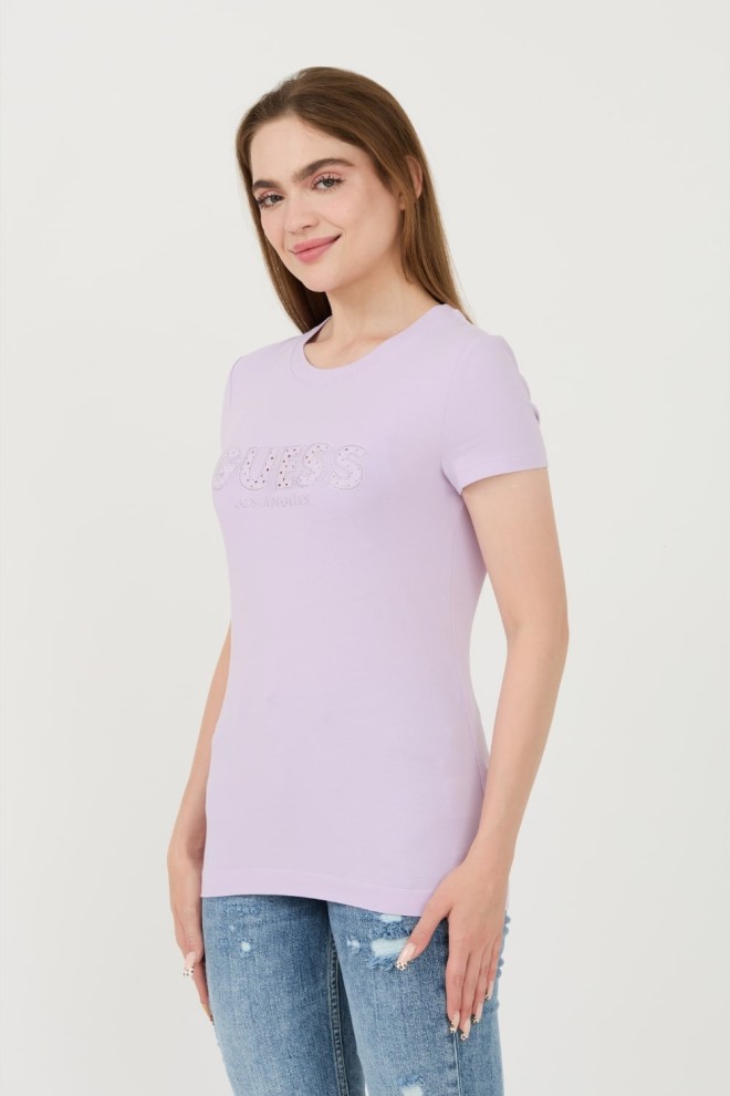 GUESS Lavender Sangallo Tee pentru femei