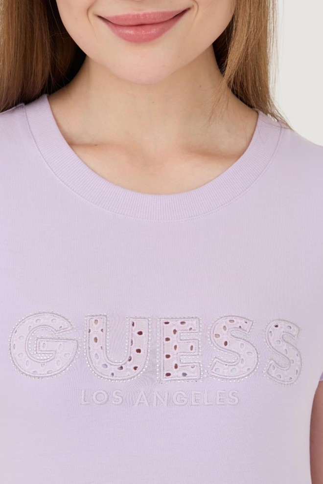 GUESS Lavender Sangallo Tee pentru femei