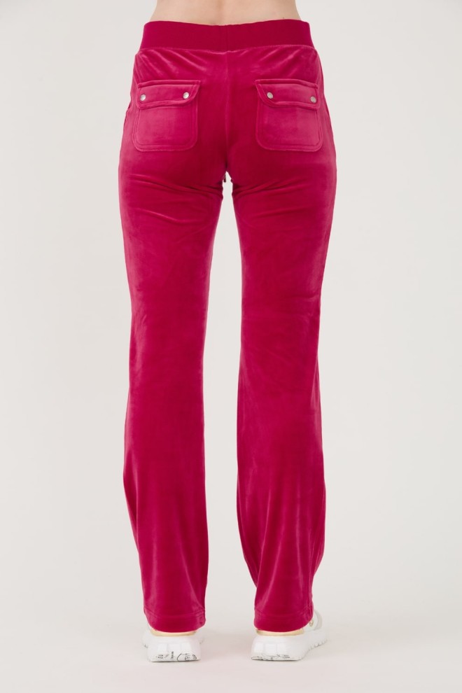 JUICY COUTURE Czerwone spodnie dresowe Del Ray Pocketed Pant