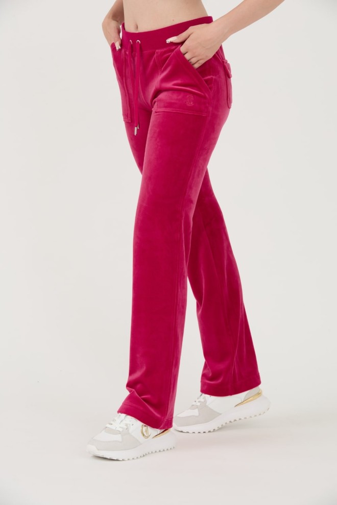 JUICY COUTURE Red Del Ray Pocketed Sweatpants