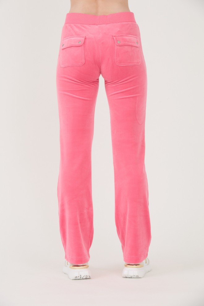 Pantaloni de trening cu buzunare Del Ray roz pentru femei JUICY COUTURE 