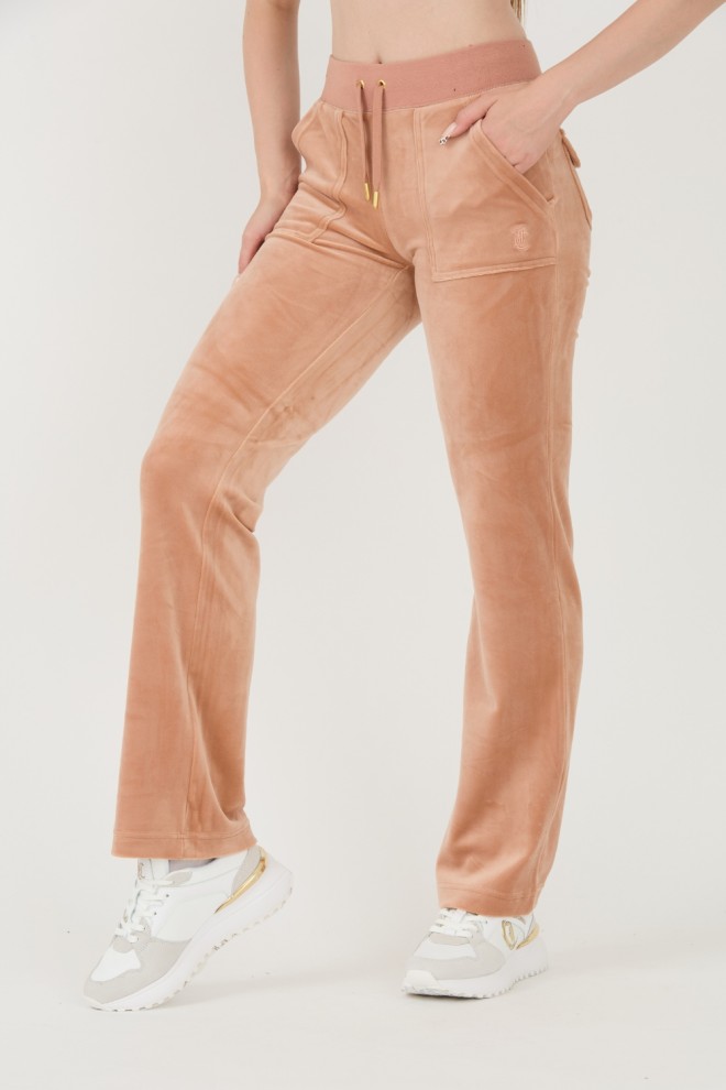 JUICY COUTURE Pantaloni de trening cu buzunare Del Ray Gold bej pentru femei