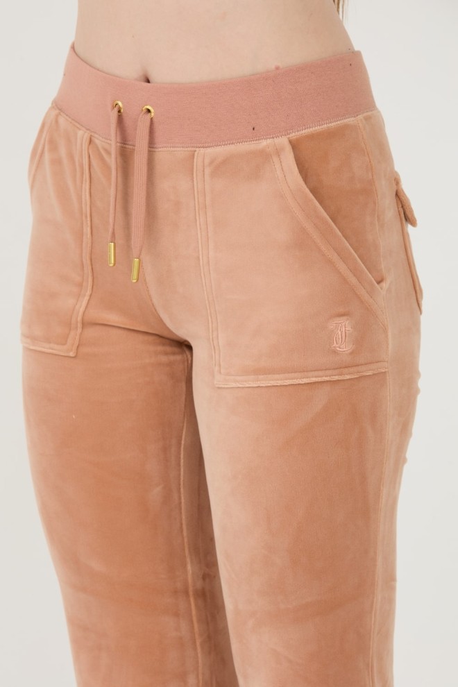 JUICY COUTURE Pantaloni de trening cu buzunare Del Ray Gold bej pentru femei