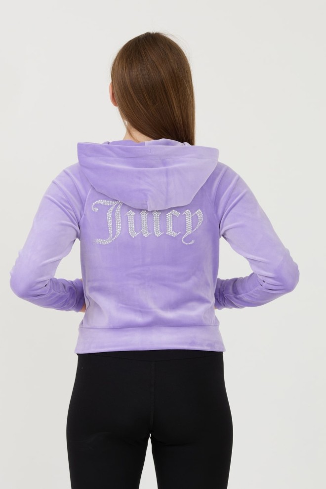 JUICY COUTURE Fioletowa bluza Madison Hoodie