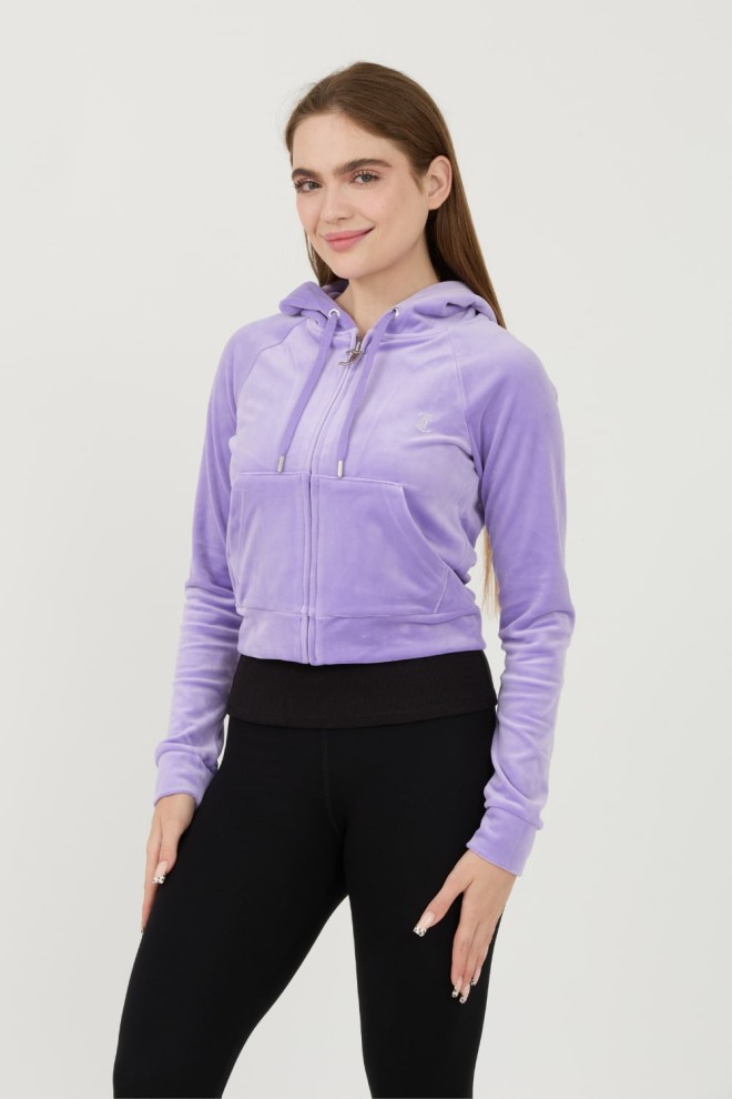 JUICY COUTURE Fioletowa bluza Madison Hoodie