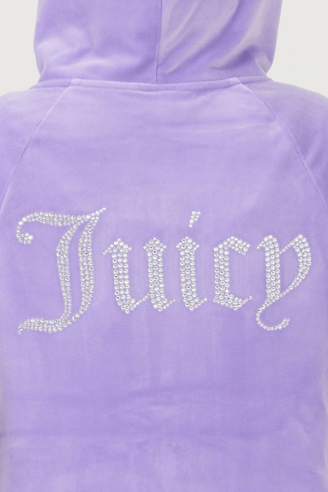 JUICY COUTURE Fioletowa bluza Madison Hoodie