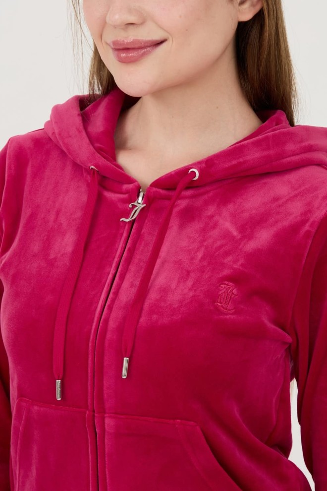 JUICY COUTURE Czerwona bluza Robertson Hoodie