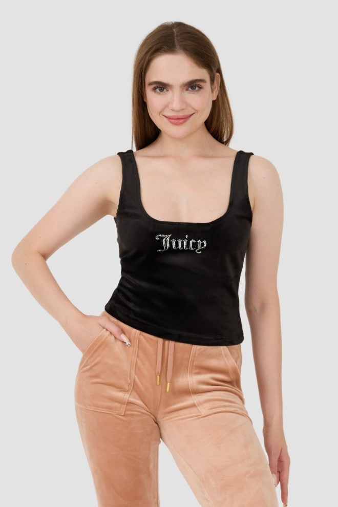 JUICY COUTURE Black Bromley top