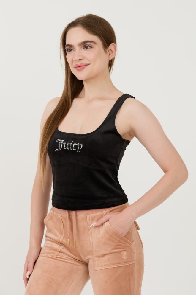 JUICY COUTURE Чорний топ Bromley