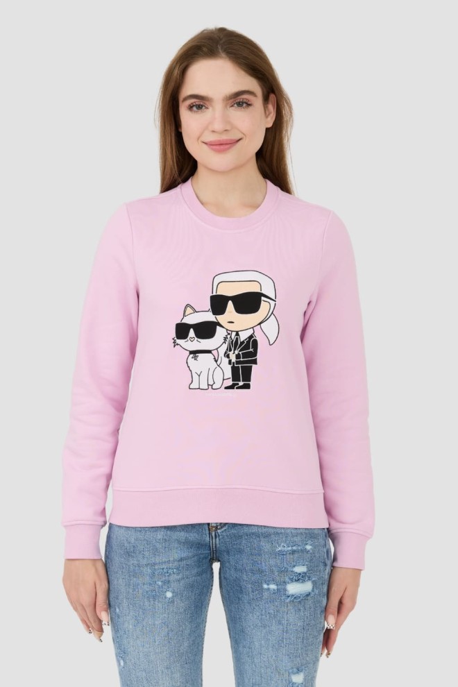 KARL LAGERFELD Lavender Iconic 2.0 Sweatshirt