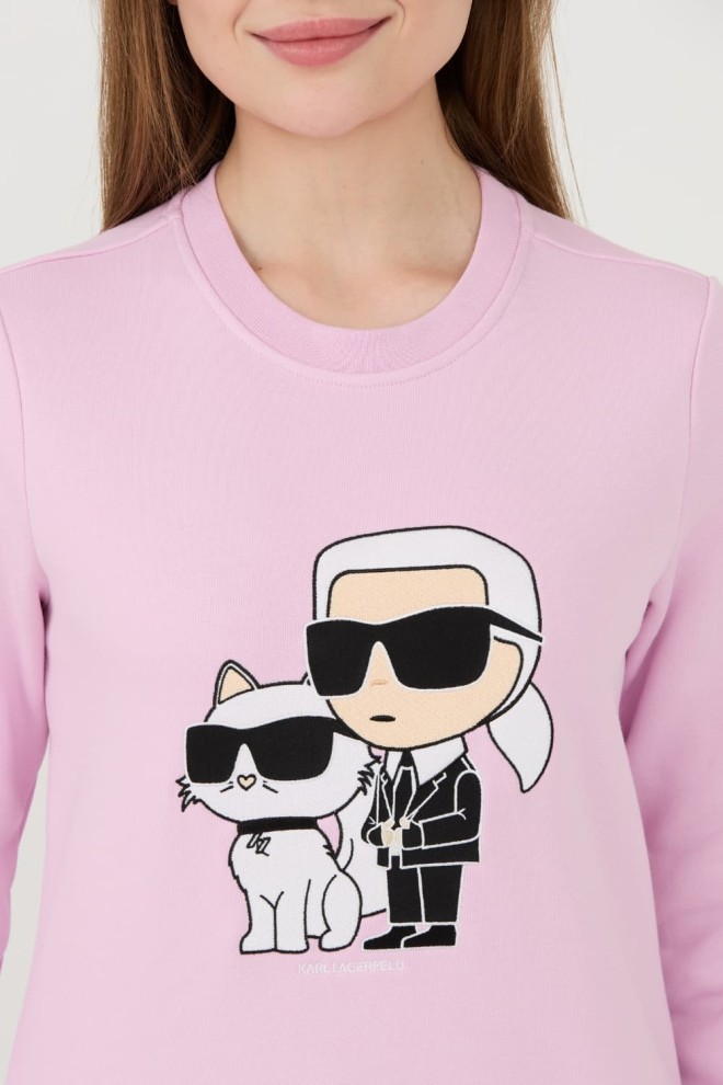 KARL LAGERFELD Lavender Iconic 2.0 Sweatshirt