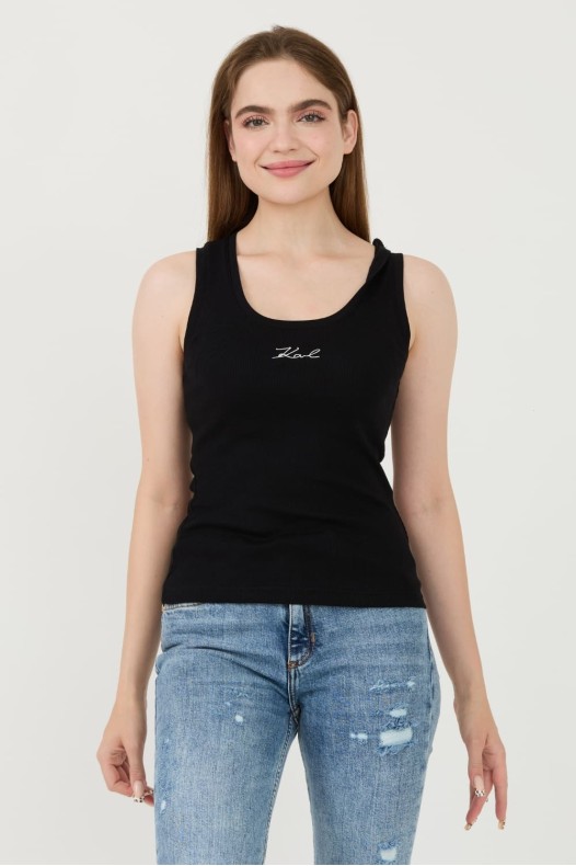 KARL LAGERFELD Czarny top...