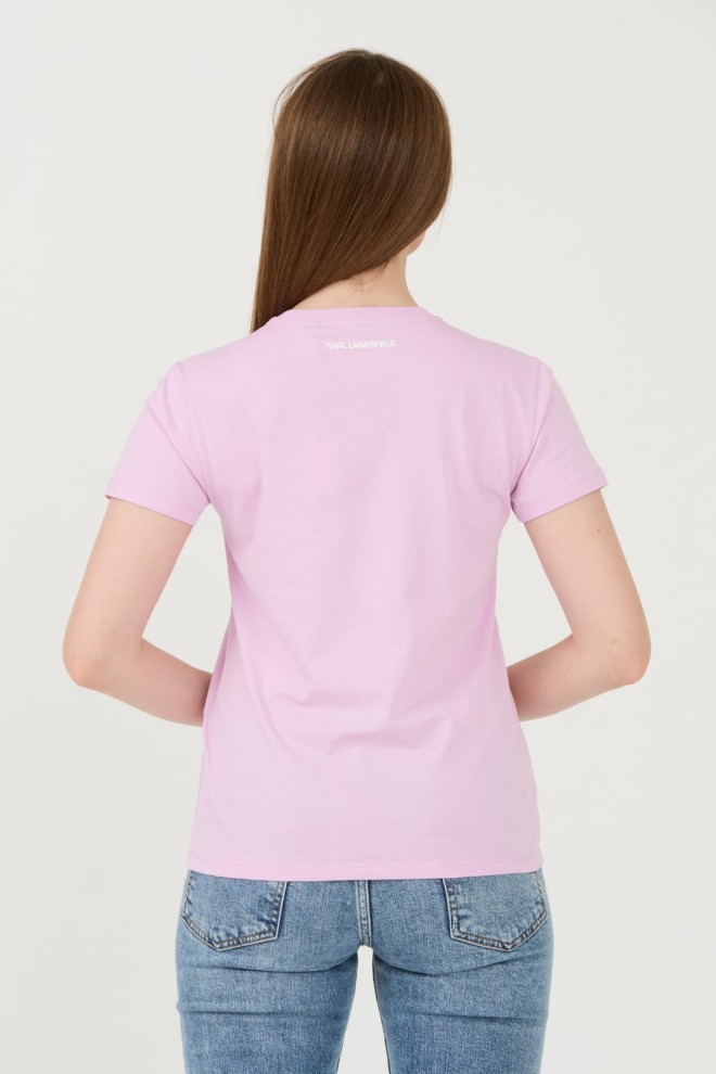 KARL LAGERFELD Lavender Iconic 2.0 t-shirt