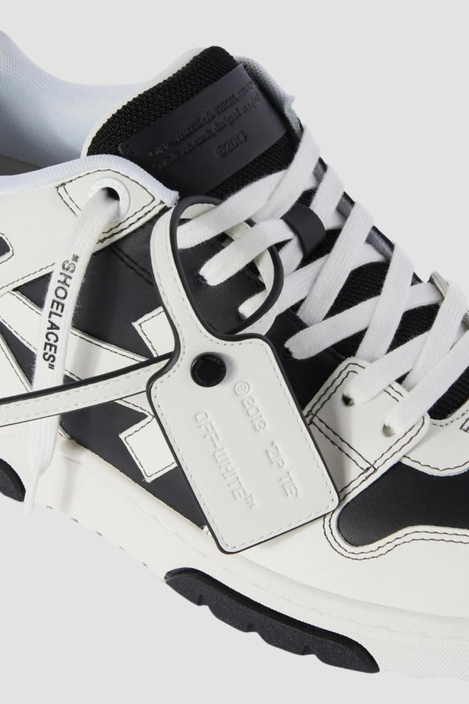 OFF-WHITE Black and White Out Of Office Sneakers