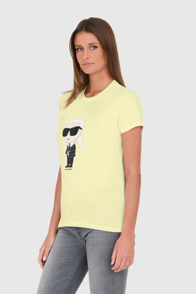 KARL LAGERFELD Yellow Iconic 2.0 Karl T-shirt