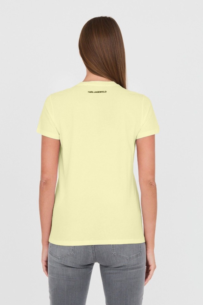 KARL LAGERFELD Yellow Iconic 2.0 Karl T-shirt