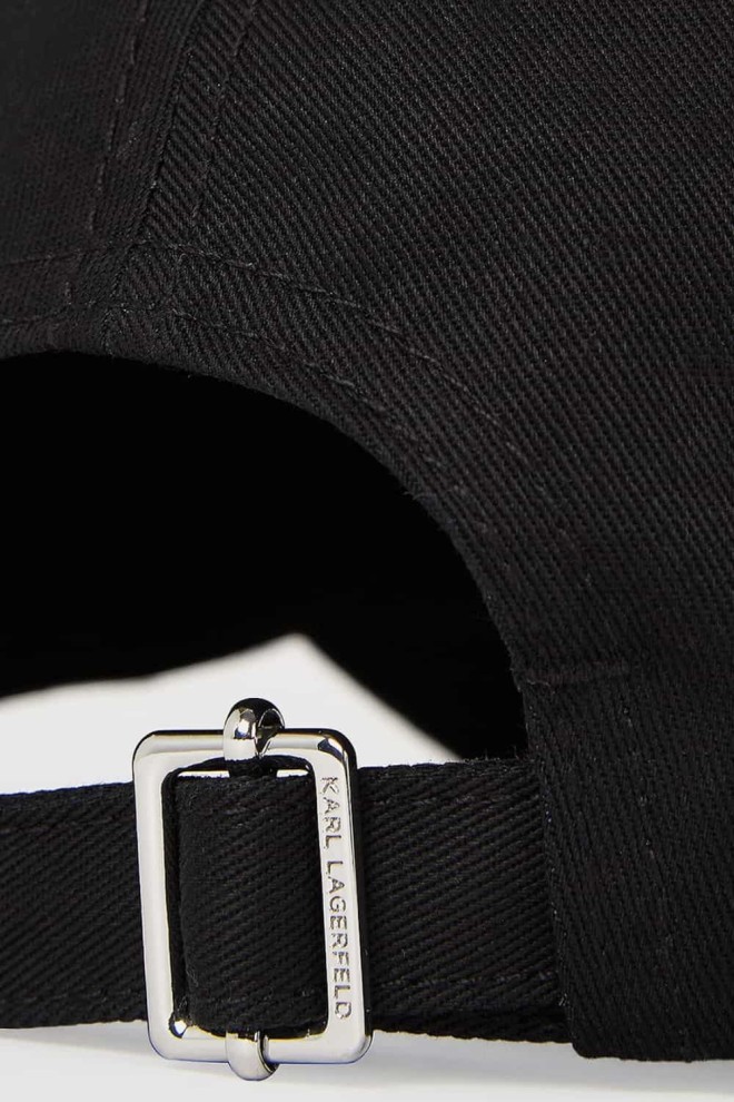 KARL LAGERFELD Black k/varsity cap