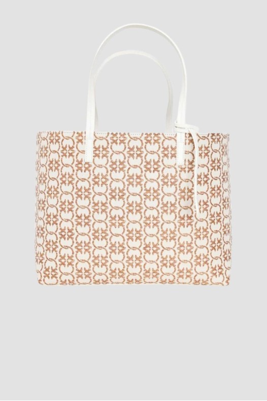 PINKO Beige Jacquard Logo...