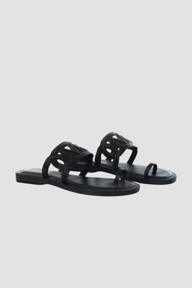 MICHAEL KORS Black Alma Flat Sandal Flip Flops