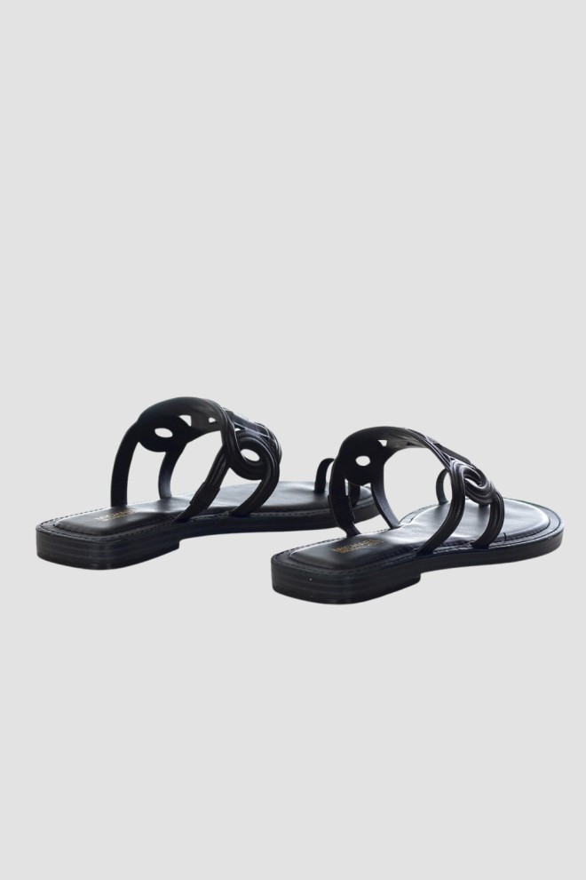 MICHAEL KORS Negru Alma Flat Sandal flip-flops