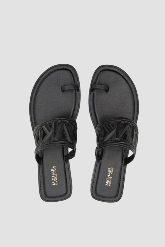 MICHAEL KORS Black Alma Flat Sandal Flip Flops